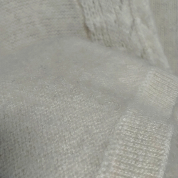 Ann Taylor Wool V Neck Embroidered Sweater - Picture 7 of 8